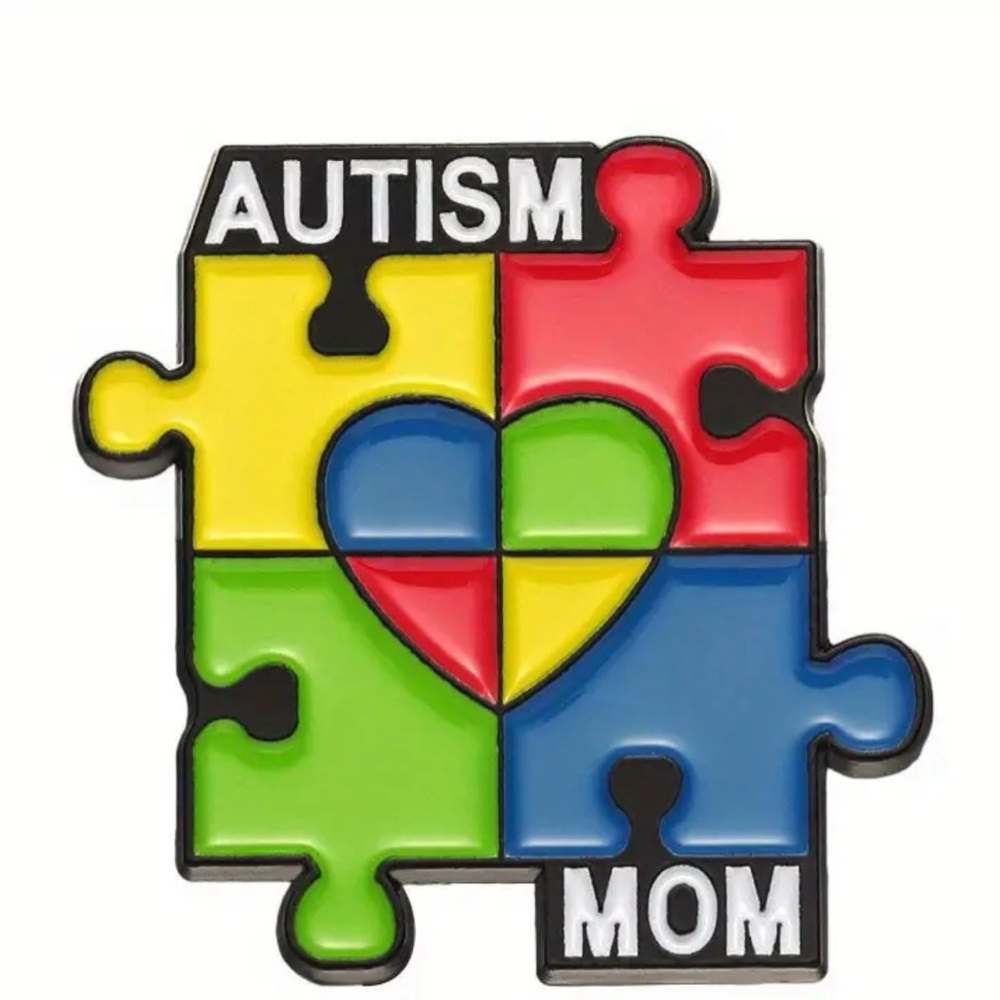 Beautiful,colorful autsim mom Enamel pin--perfect for a gift & to add to bundle!